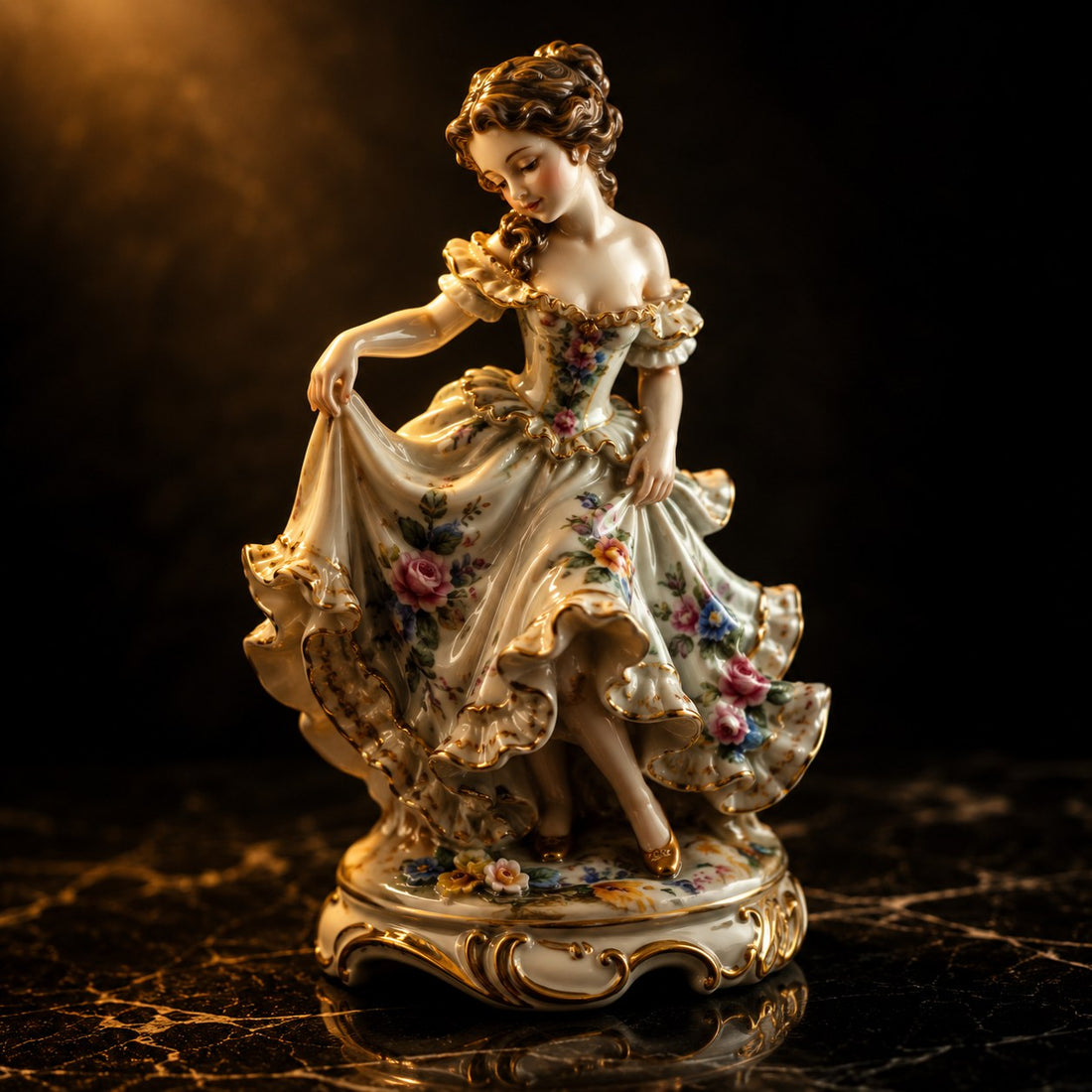 Antique Ceramic Figurine — Vintage Collectible Porcelain Statue | Elysium Hobbies