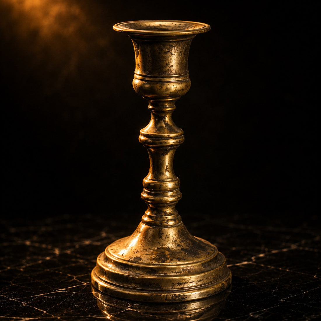 Vintage Brass Candlestick Holder — Antique Home Décor Collectible | Elysium Hobbies